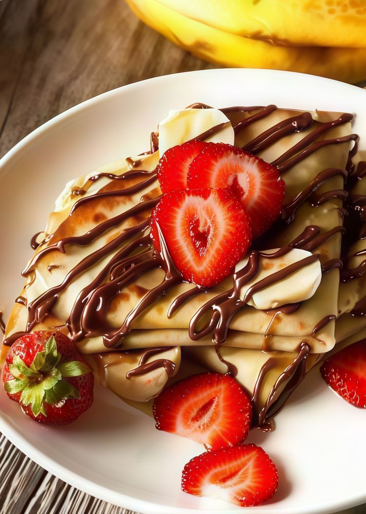 Chocolate Fruits Crepe