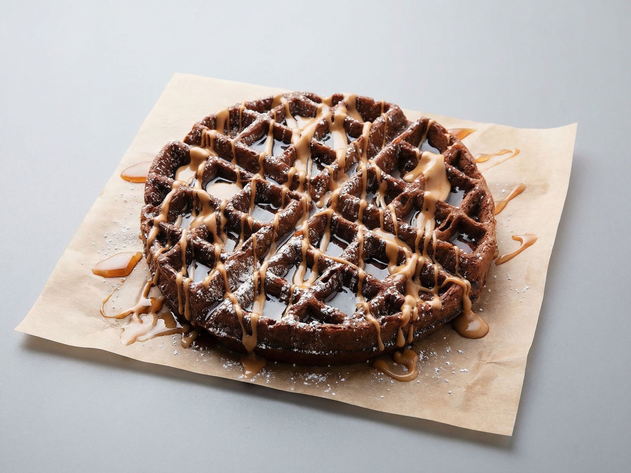 Black Chocolate waffle