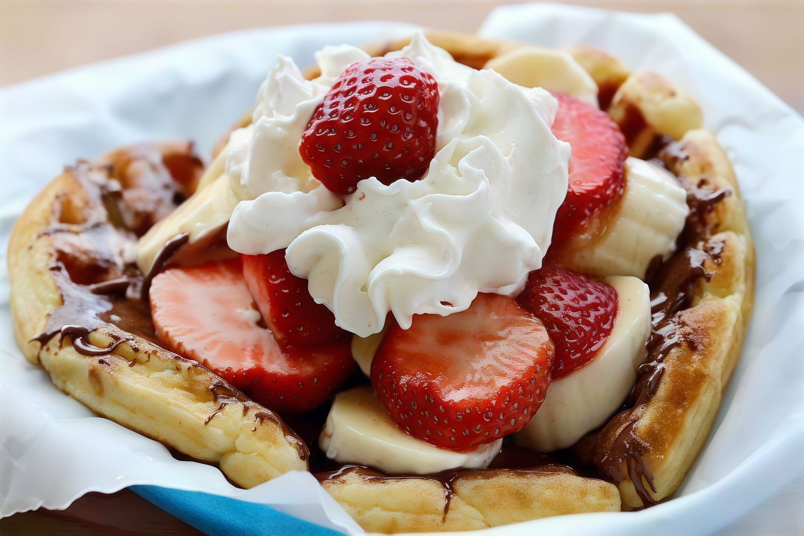 Nutella Strawberry Waffle