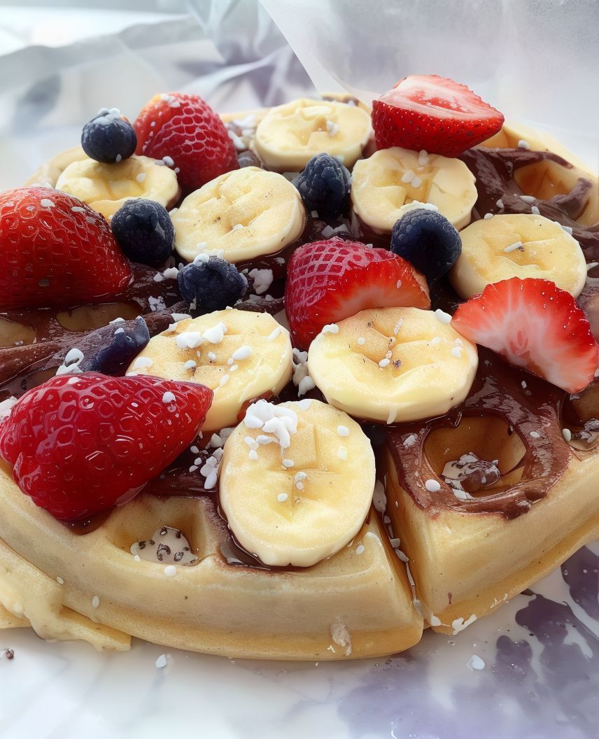 Waffle Nutella Fruits
