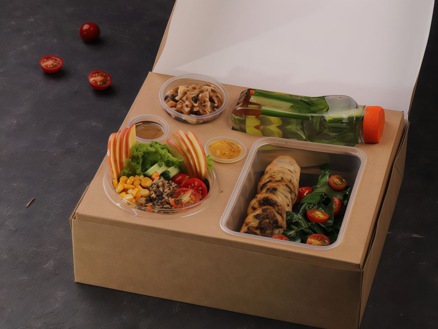Low Carb Chicken Roll Meal