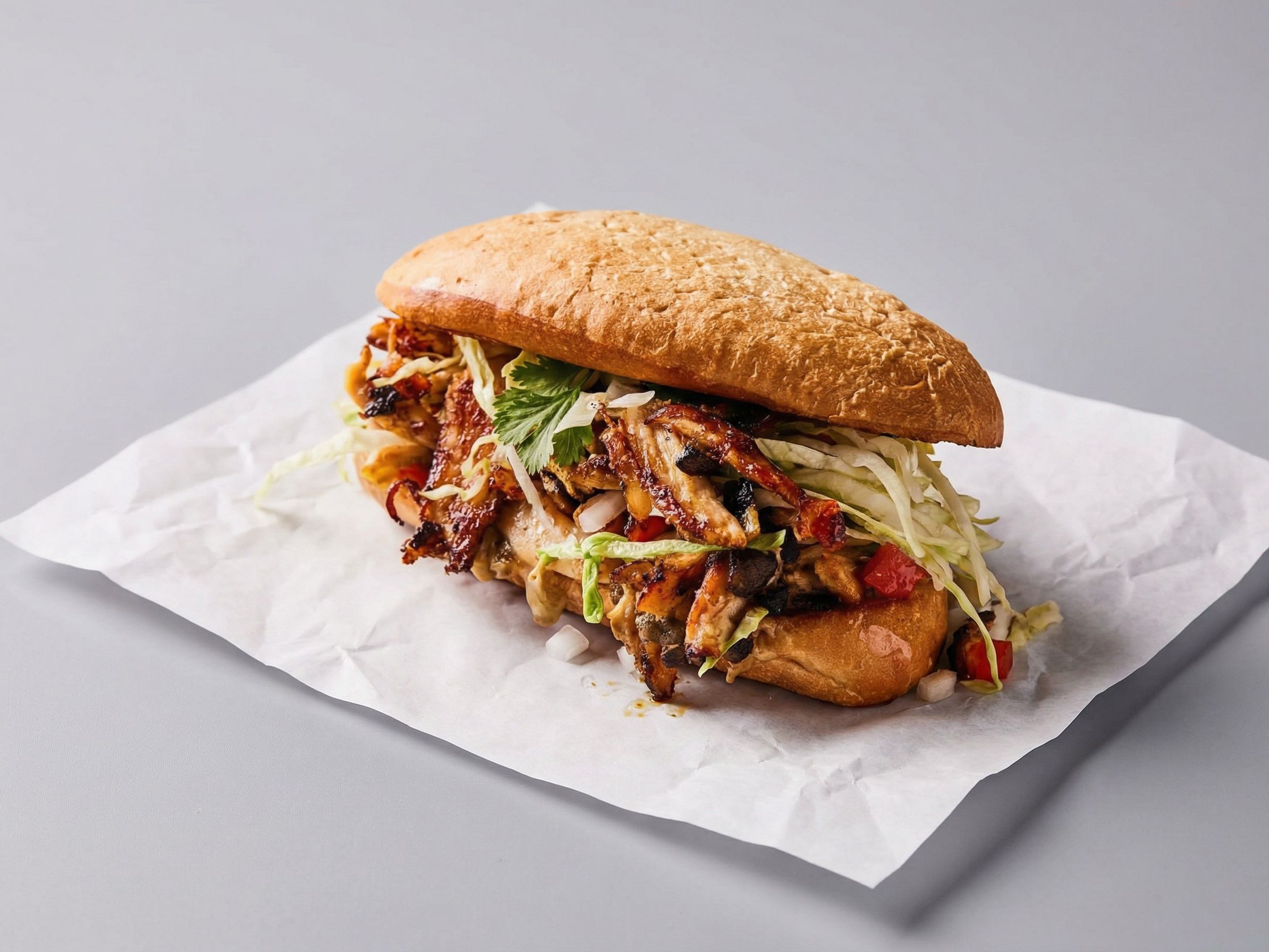 Chicken Shawerma Sandwich Bun