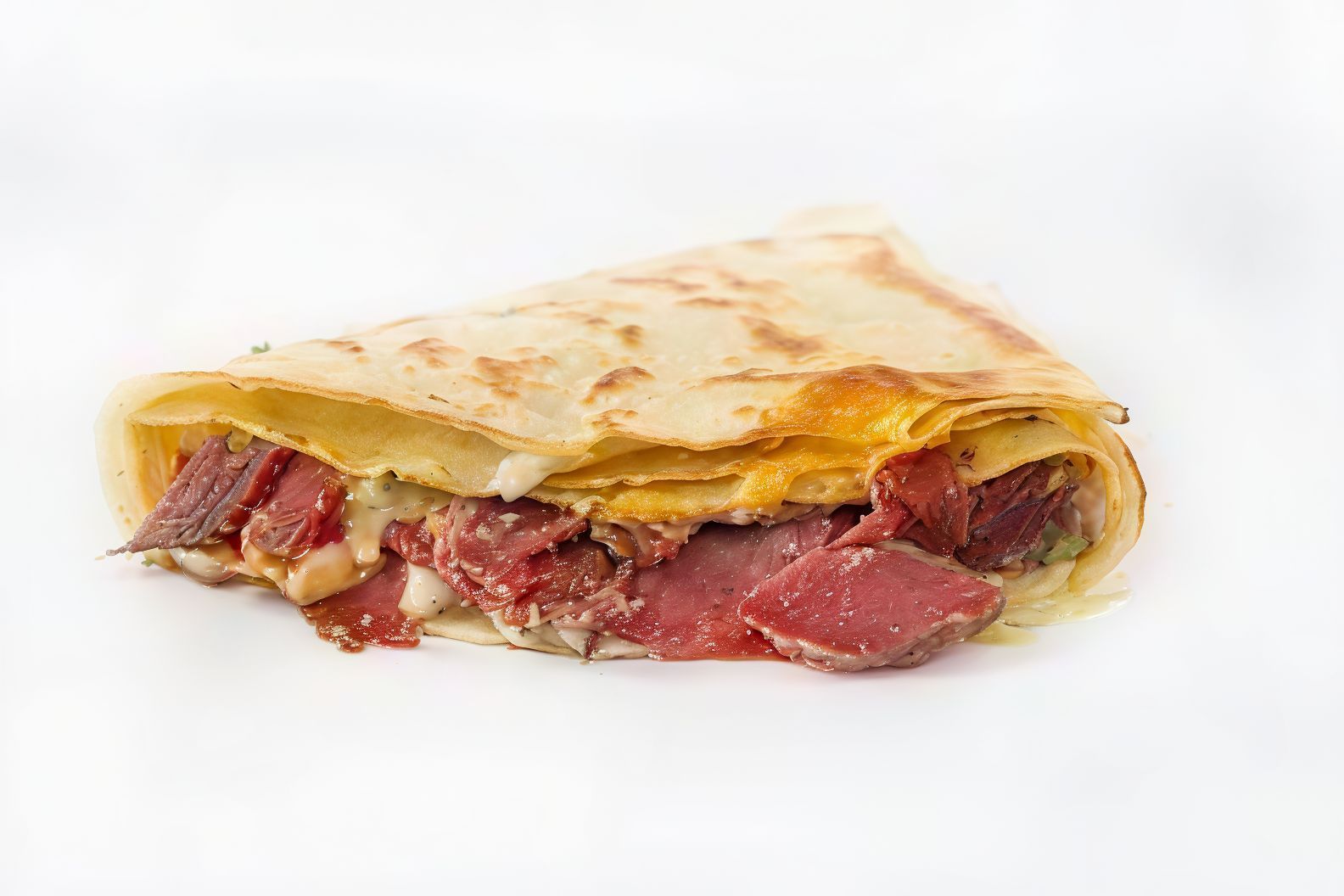 Pastrami With Mushroom Crepe