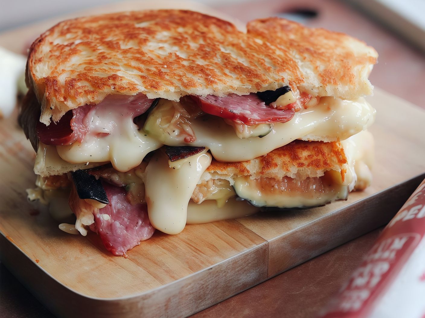 Cheese And Roast Beef Sandwich