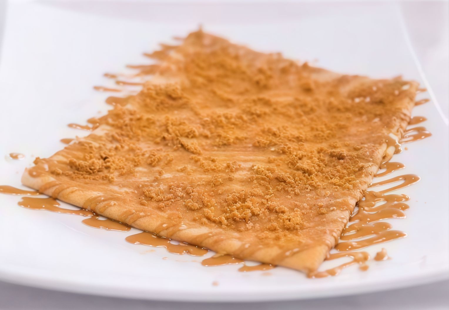 Nutella with Lotus Biscuits Crepe