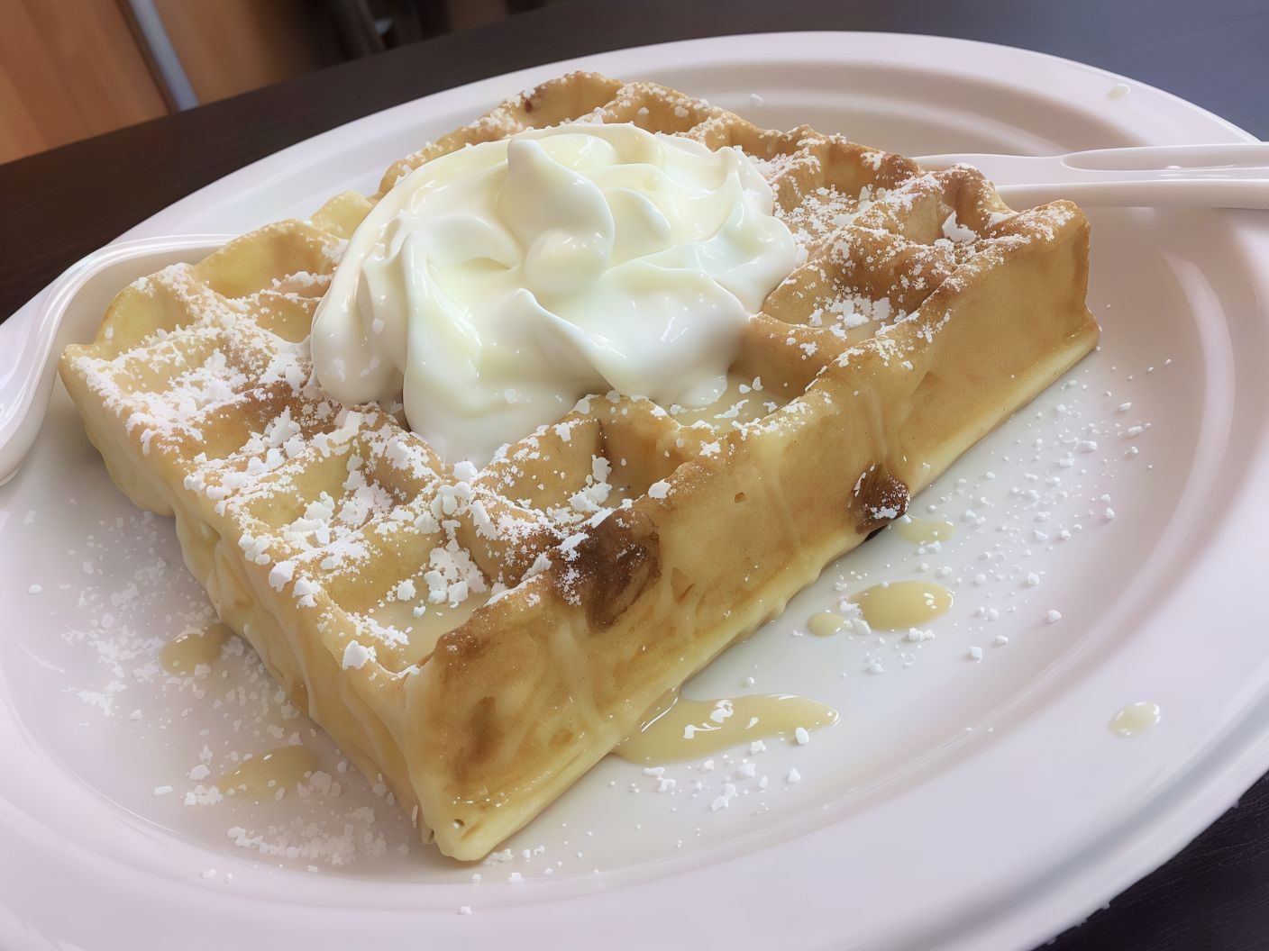 White Chocolate Waffle