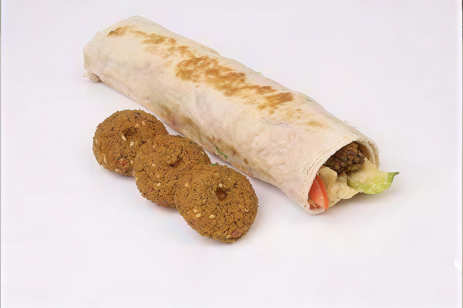 Syrian falafel sandwich