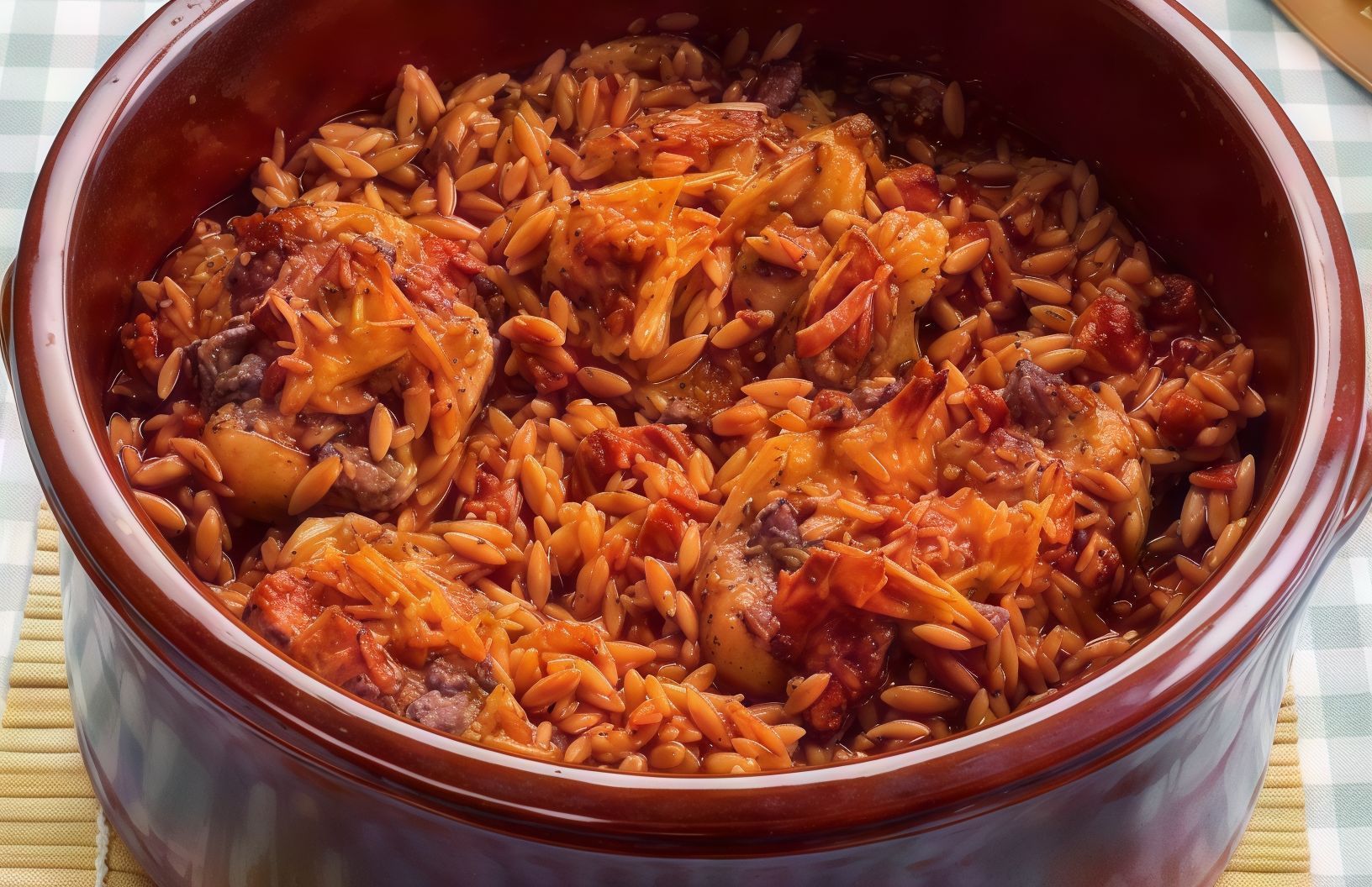 Orzo With Meat Casserole