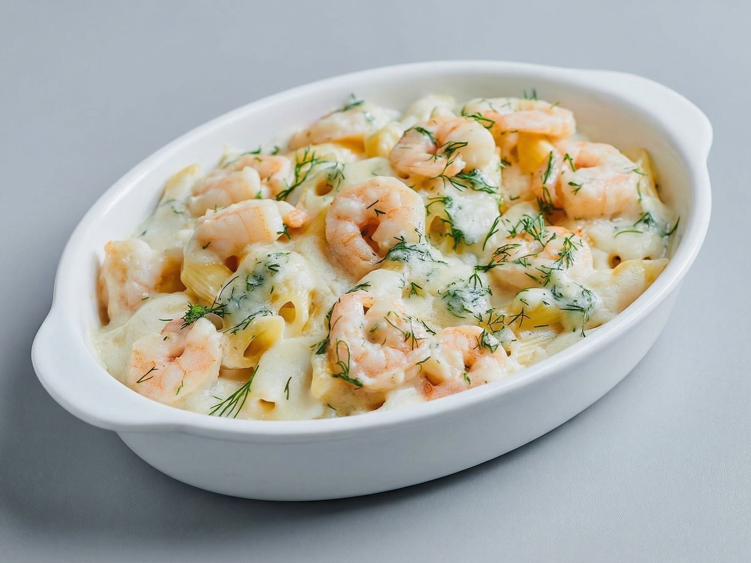 Seafood White Pasta And Cheese
