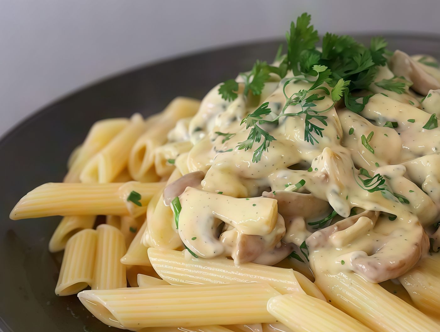 White Sauce With Chicken Pasta