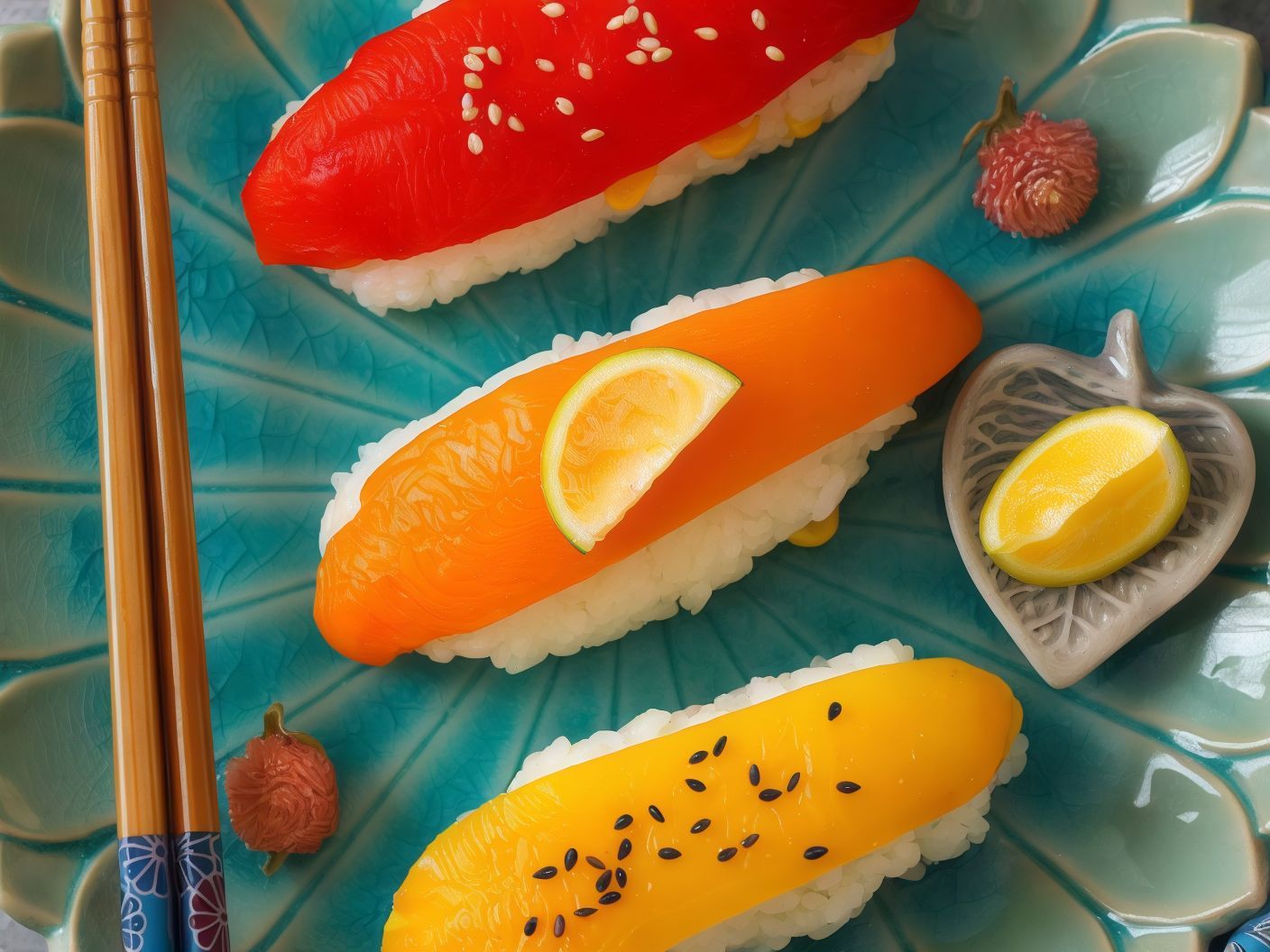 Yellow Pepper Sushi