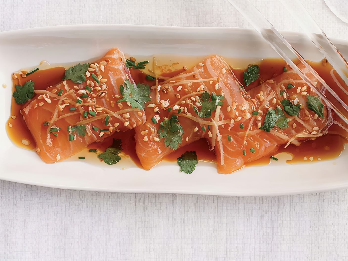 Salmon Sesame Sashimi