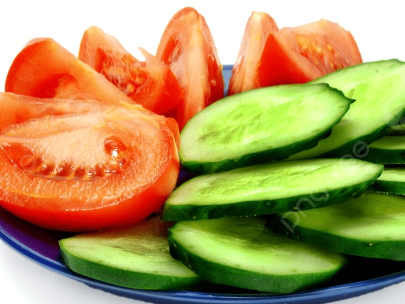 Tomato and Cucumber Slices