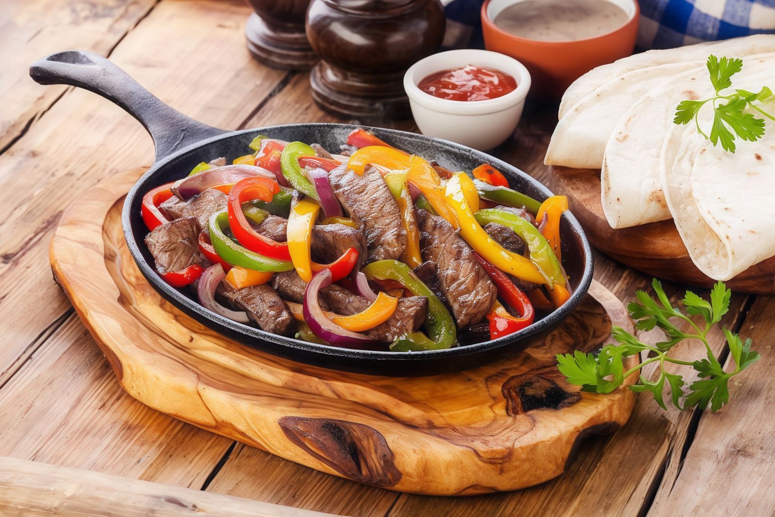 Steak And Chicken Fajita