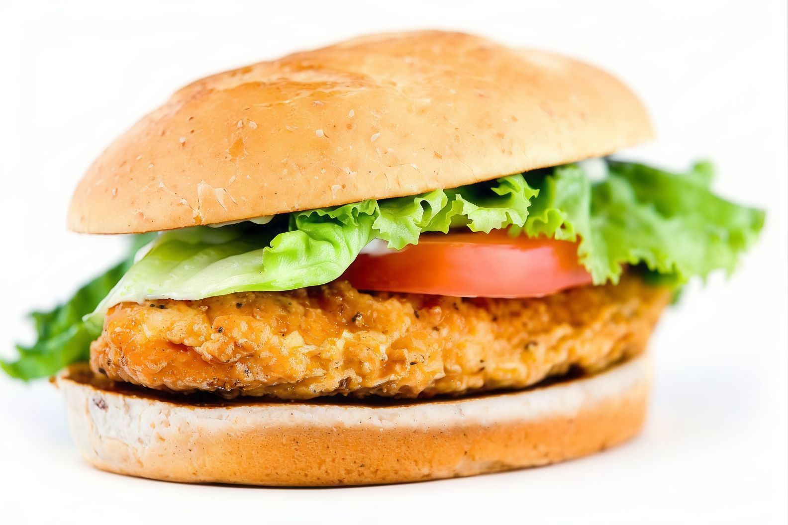 Fried Chicken & Cheese Burger