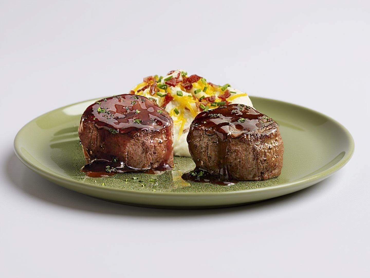 Sizzler Grilled Fillet Medallions With Sauce