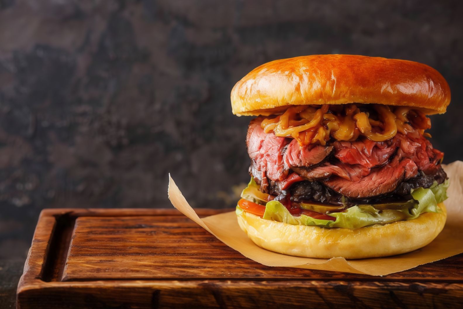 Steak Mushroom And Cheese Sandwich