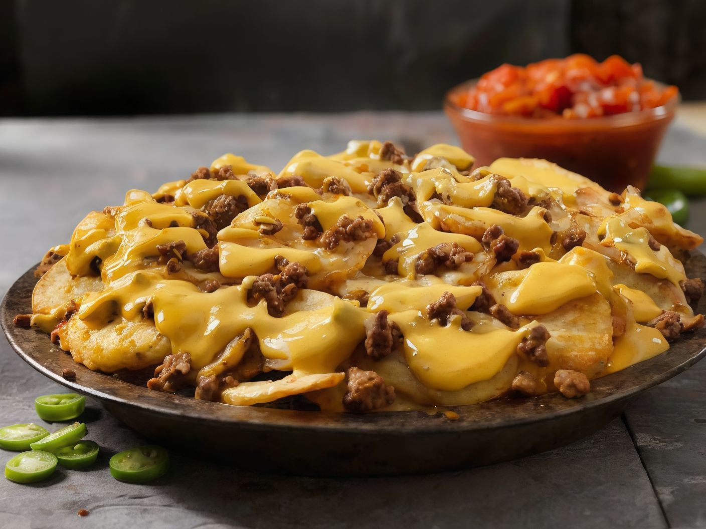 Beef Nachos Half Portion