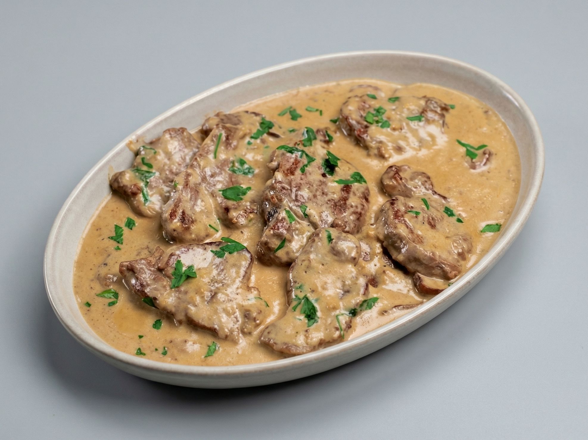 Grilled Piccata Creamy Pepper Sauce