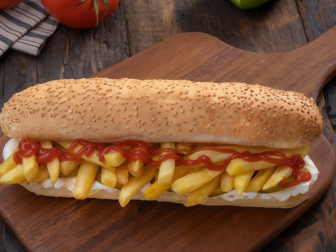French Potatoes Sandwich