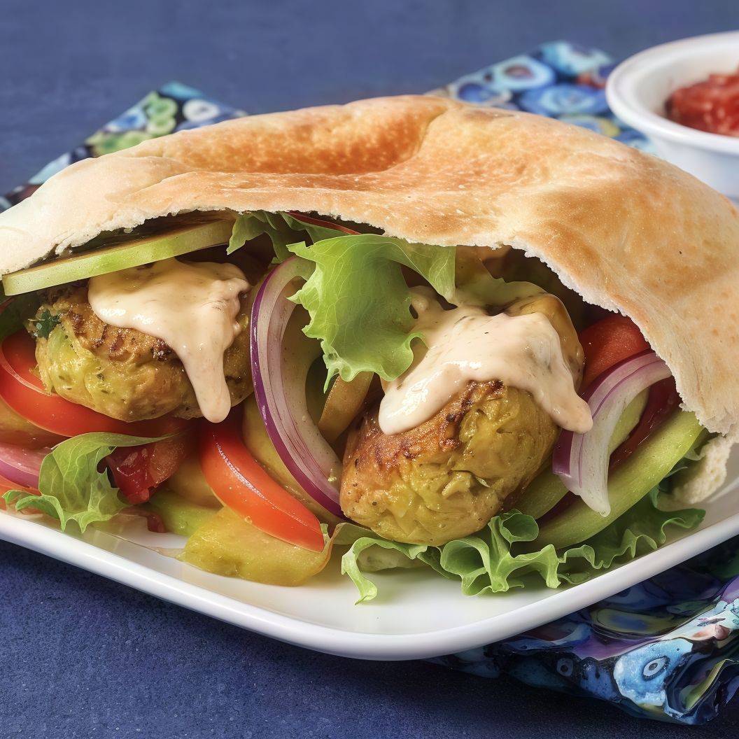Foul With Baba Ghannoug Sandwich