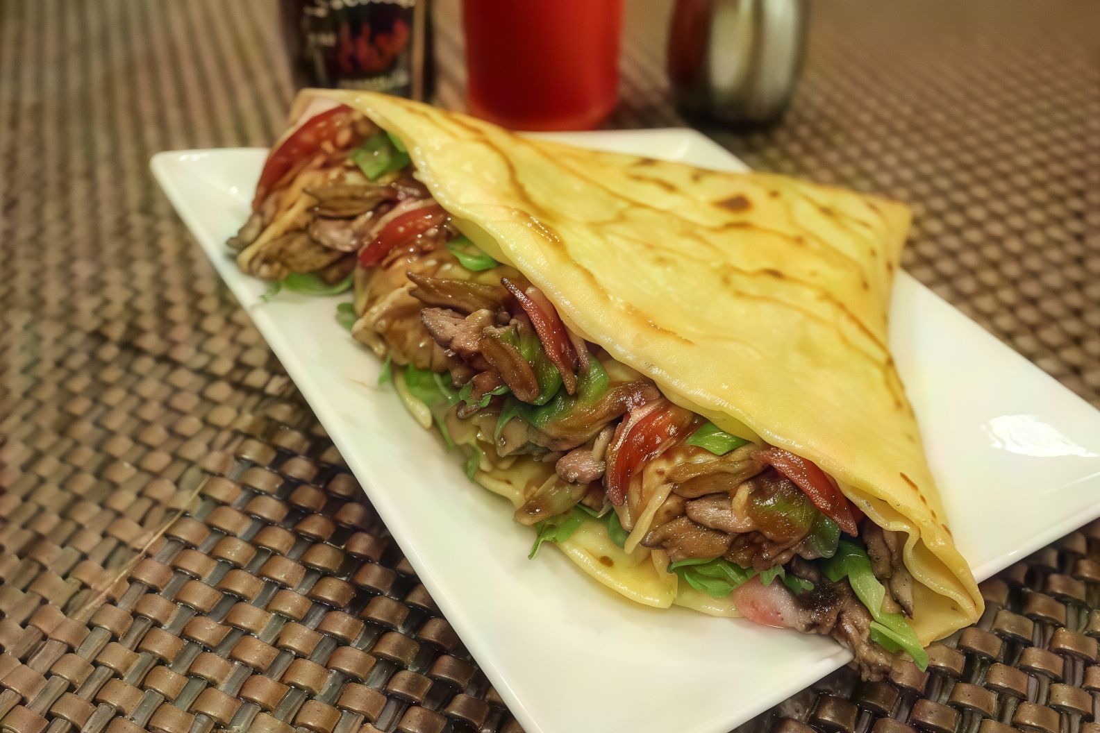 Grilled Liver Crepe
