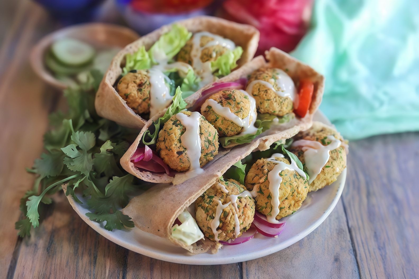 Falafel With Fried Eggs
