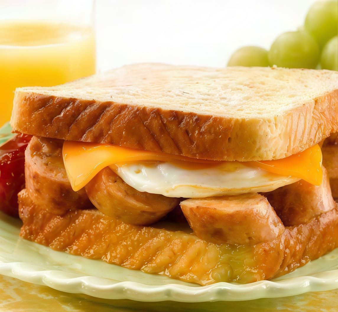 French Sausage Egg Sandwich