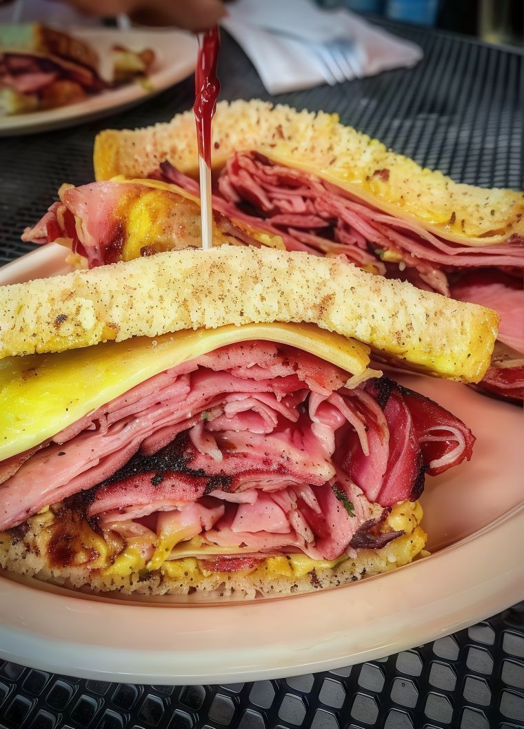 Pastrami Omelette Roll
