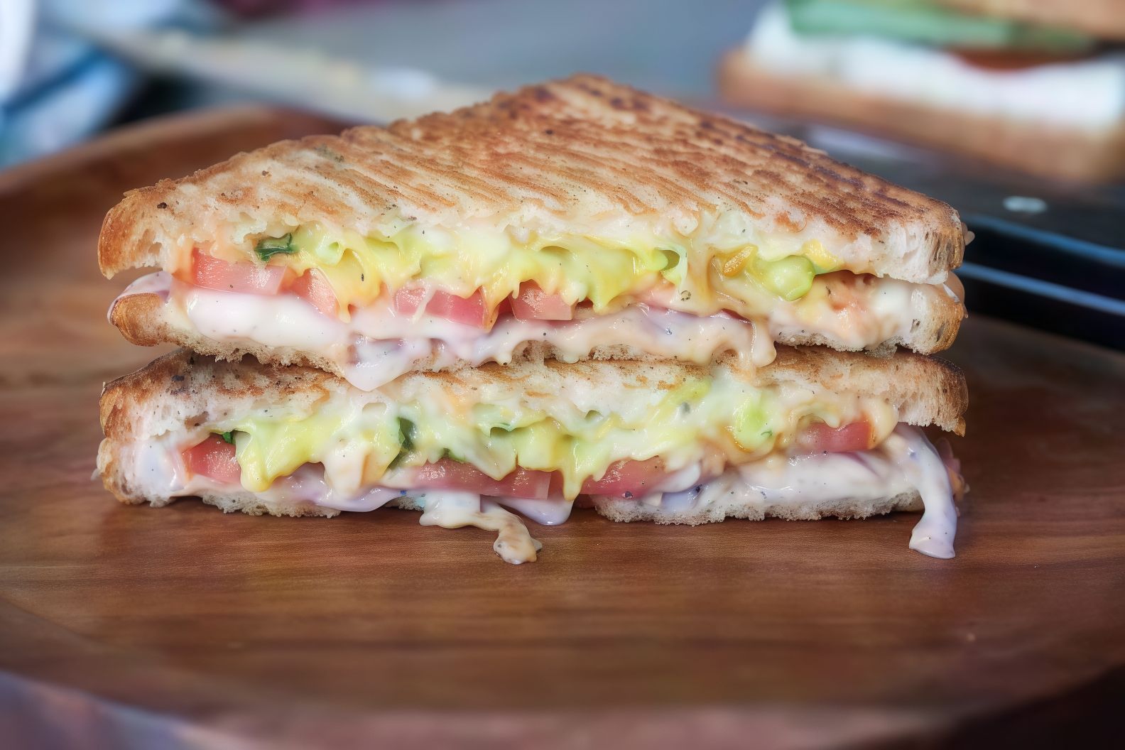 Potato sandwich with Romy cheese
