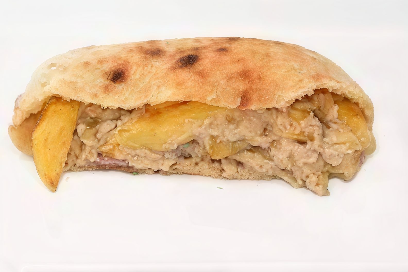 Baba Ghannoug Potato Sandwich