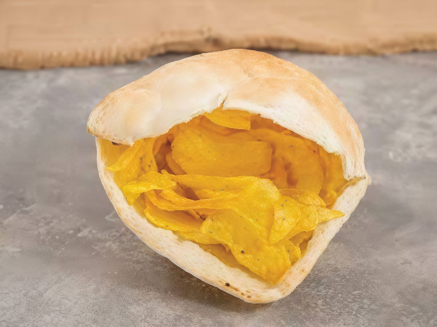 Baba Ghanoush Chips Sandwich