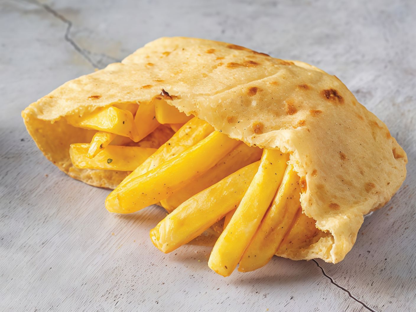 Potato sandwich with aged cheese