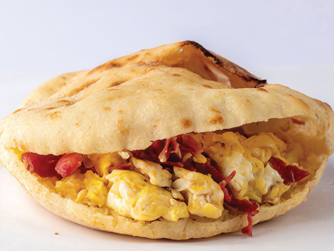 Fried Egg With Pastrami Sandwich