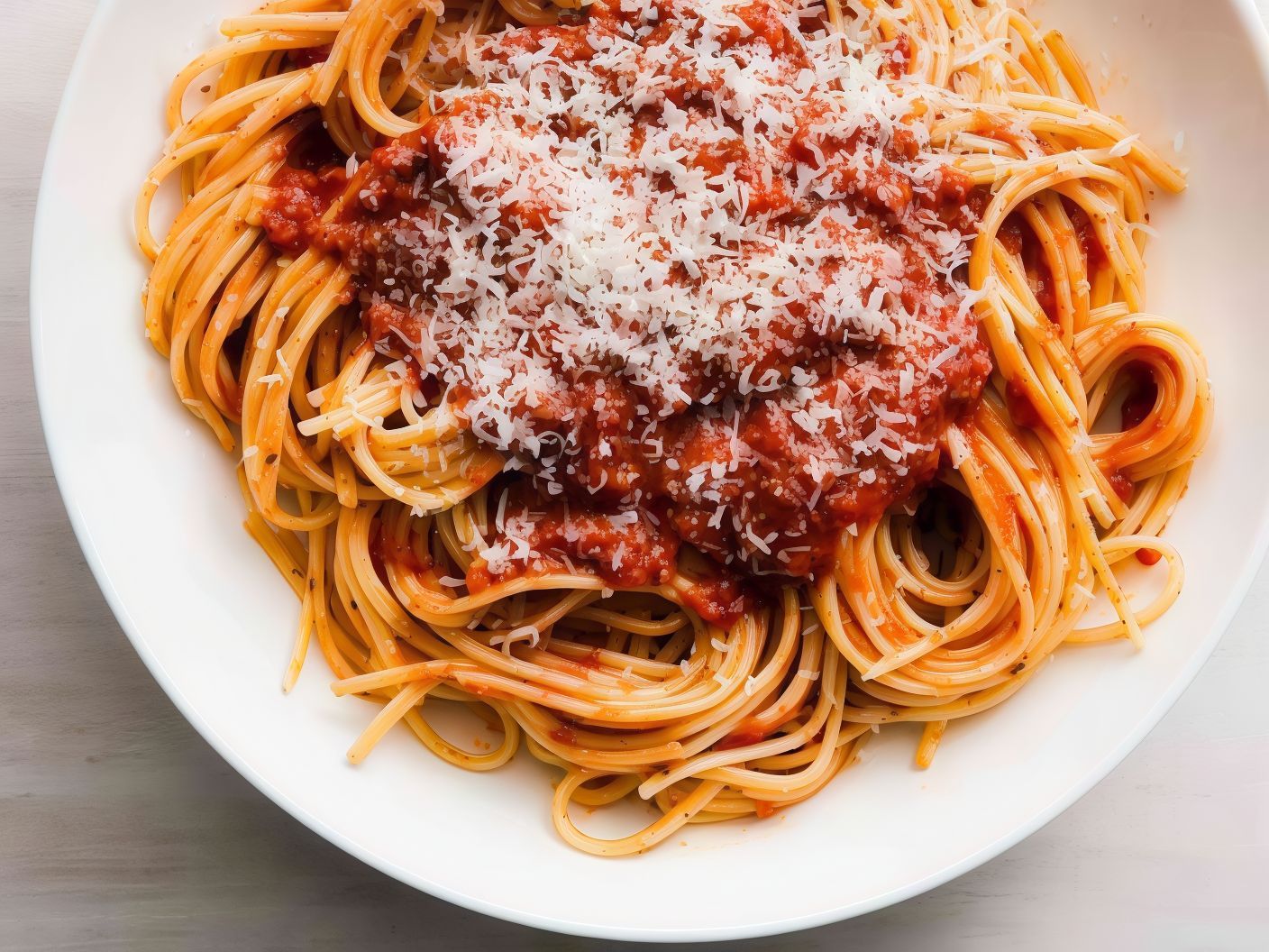 Spaghetti Pasta With Minced