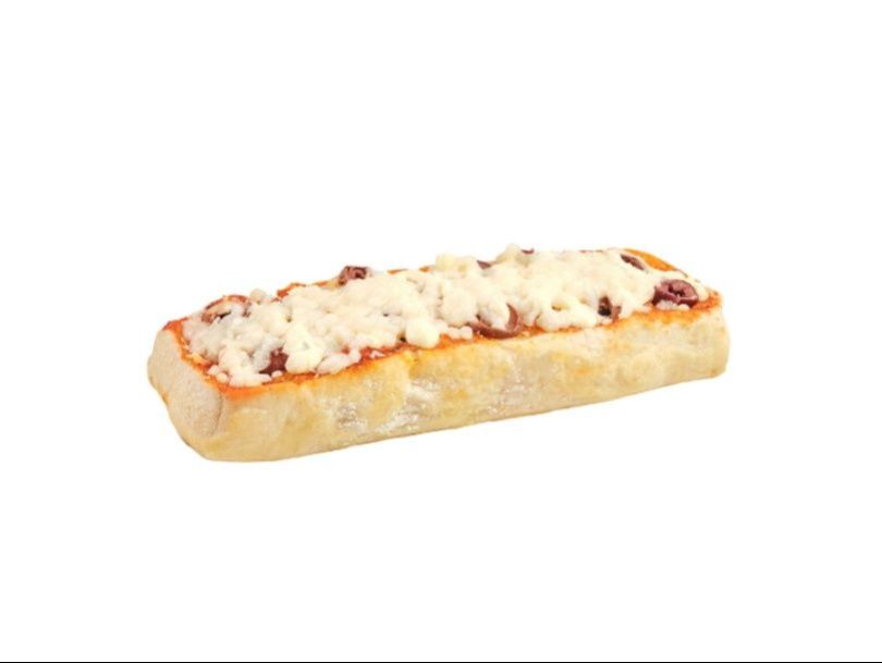 Ciabatta pizza with mozzarella