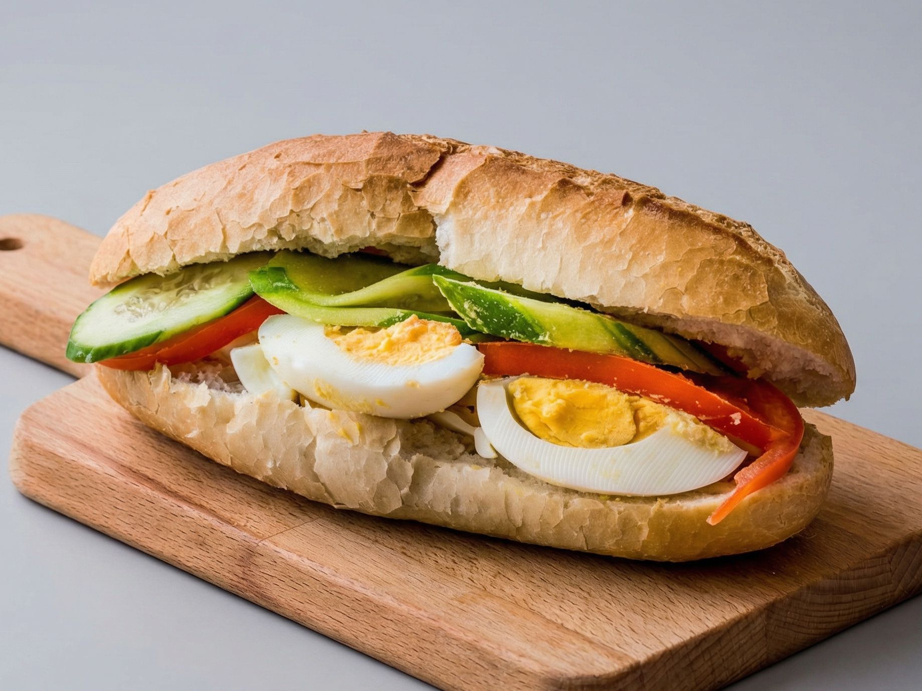 boiled Eggs Sandwich