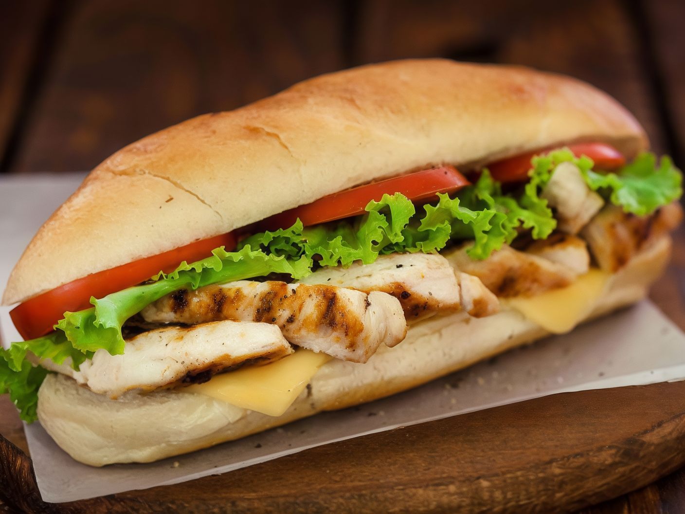 Charcoal Grilled Breasts Sandwich