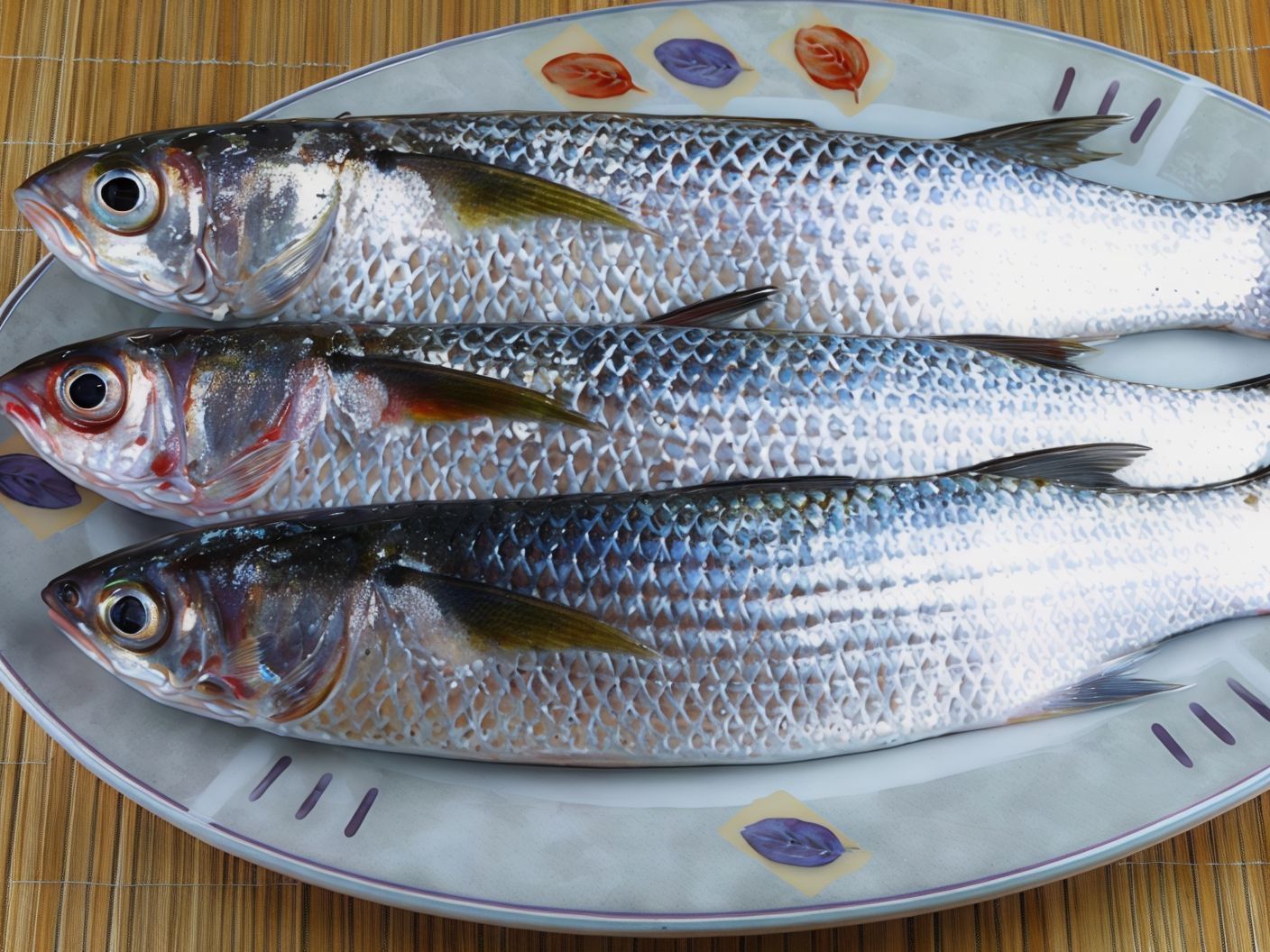 Uncooked Mullet Fish