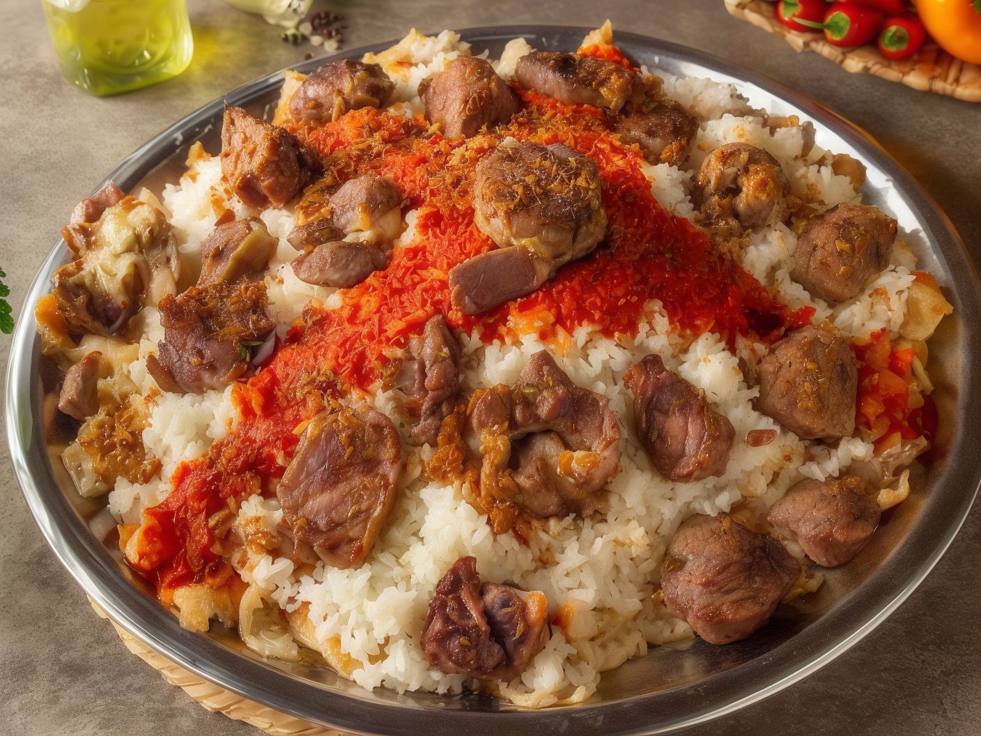 Fattah Dish With A Quarter Of The Meat Kunduz