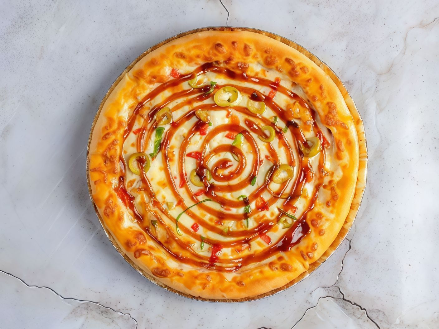 Barbeque Grilled Chicken Pizza