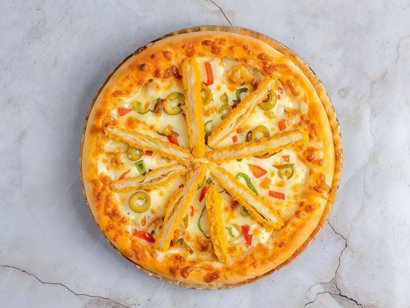 Crispy Chicken Pizza