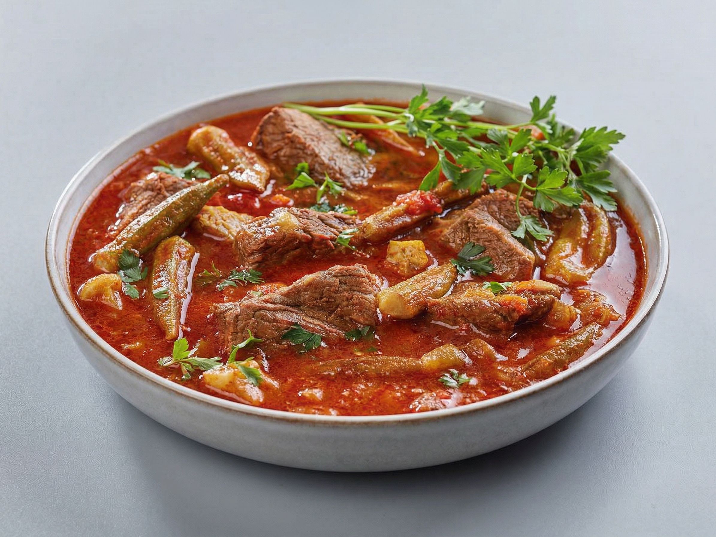Okra Dish With Meat