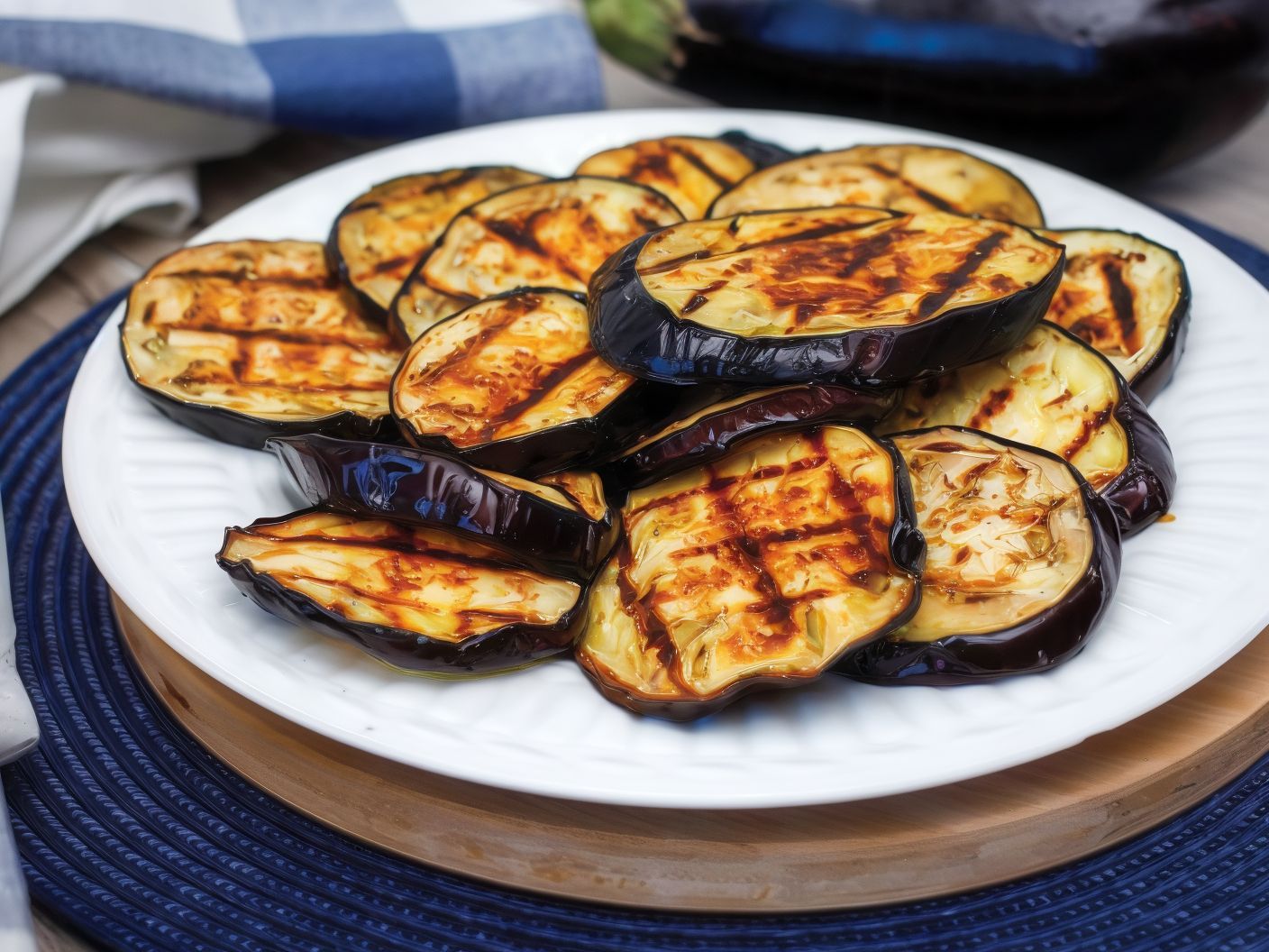 Plain eggplant Platter