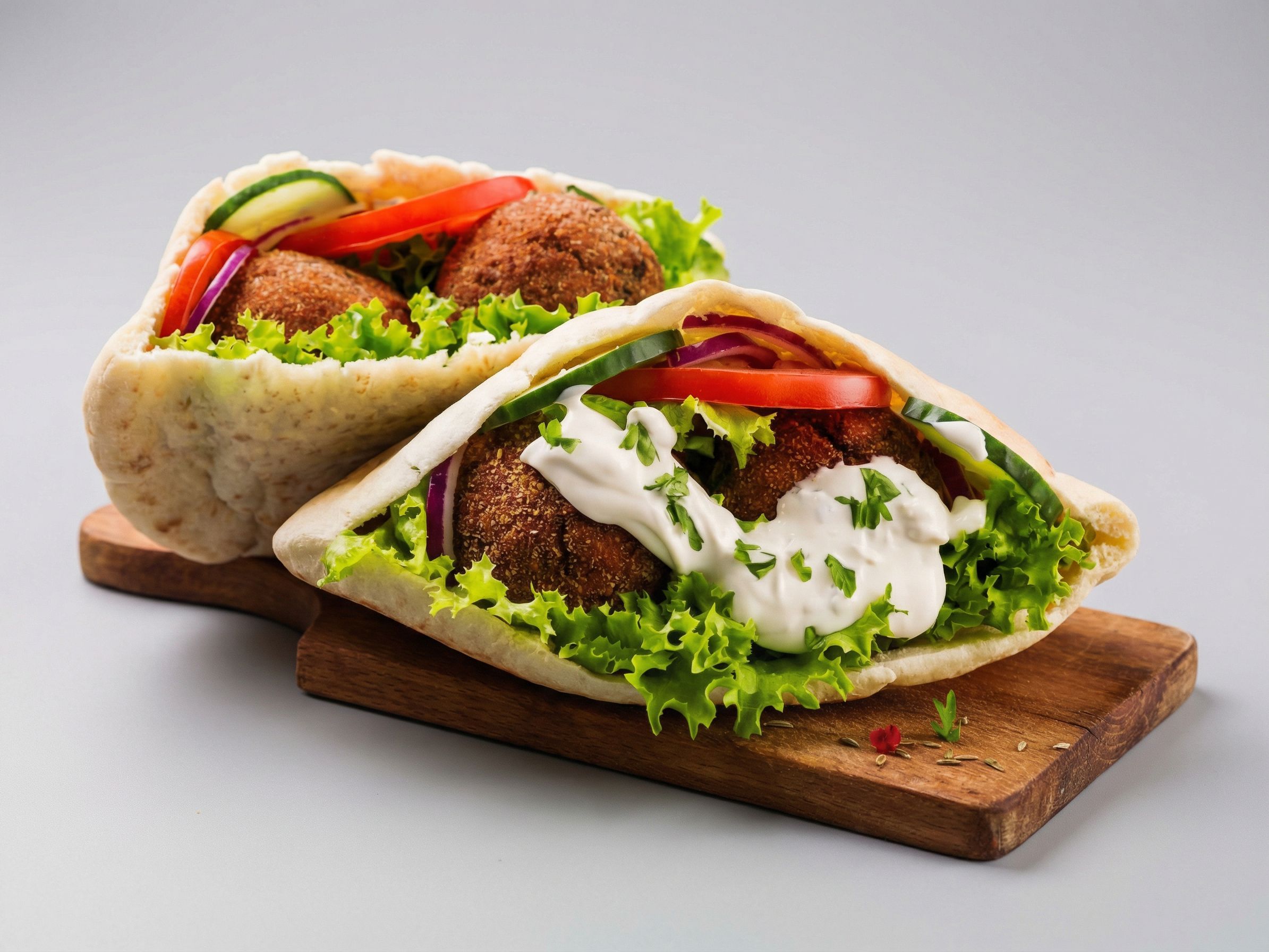 Falafel Sandwich with Cheese