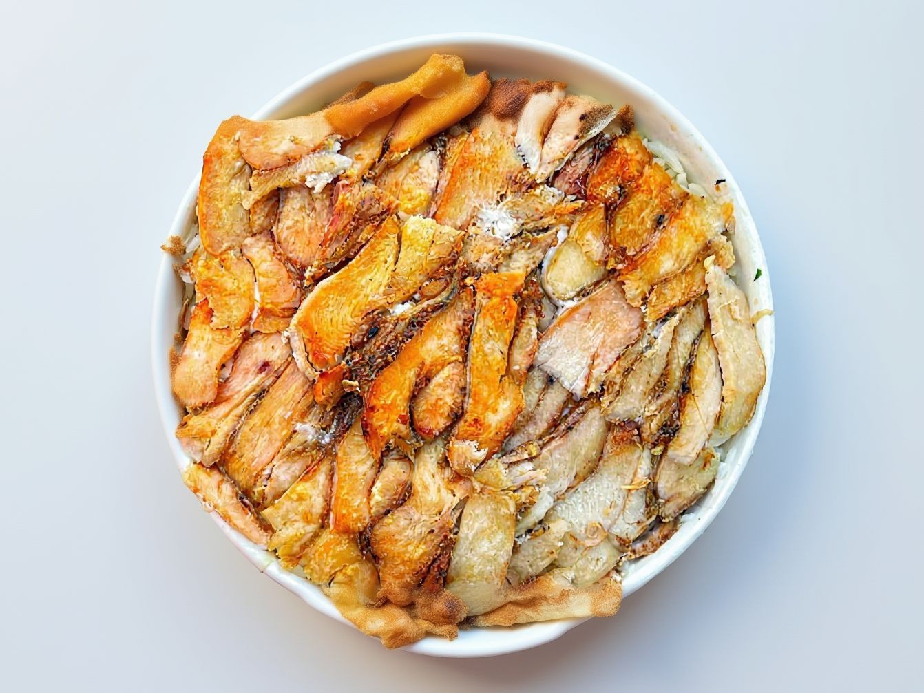 Egyptian Shawerma Fatteh Chicken