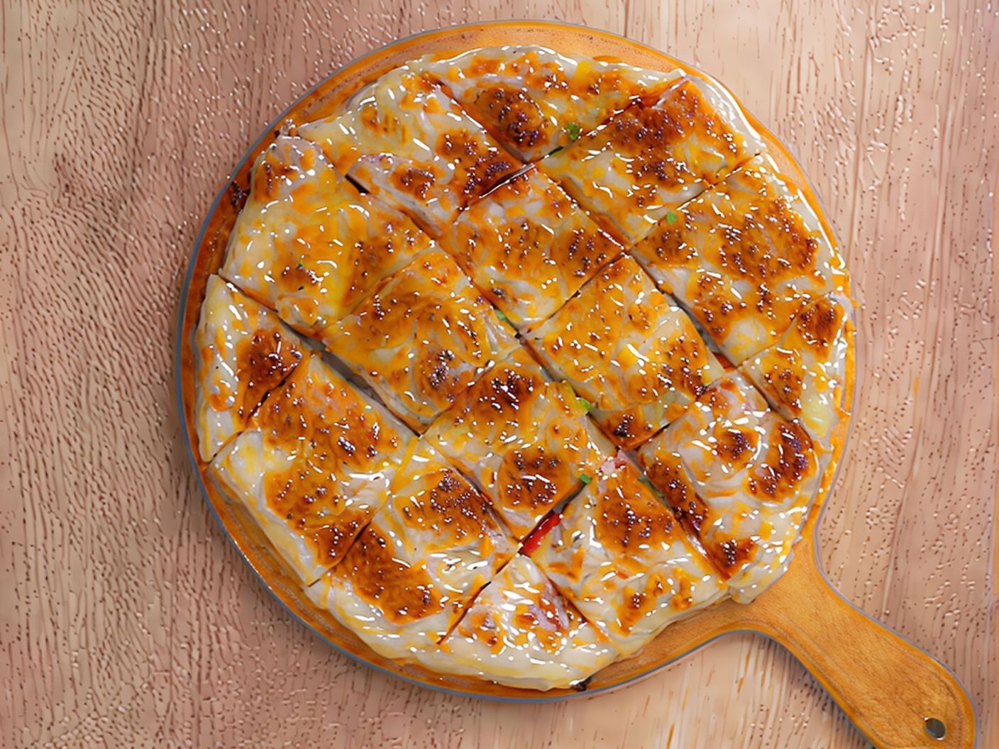 Crispy chicken pie with Kiri cheese