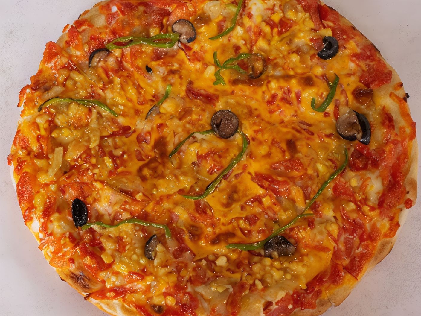 Mix Meat Oriental Pizza
