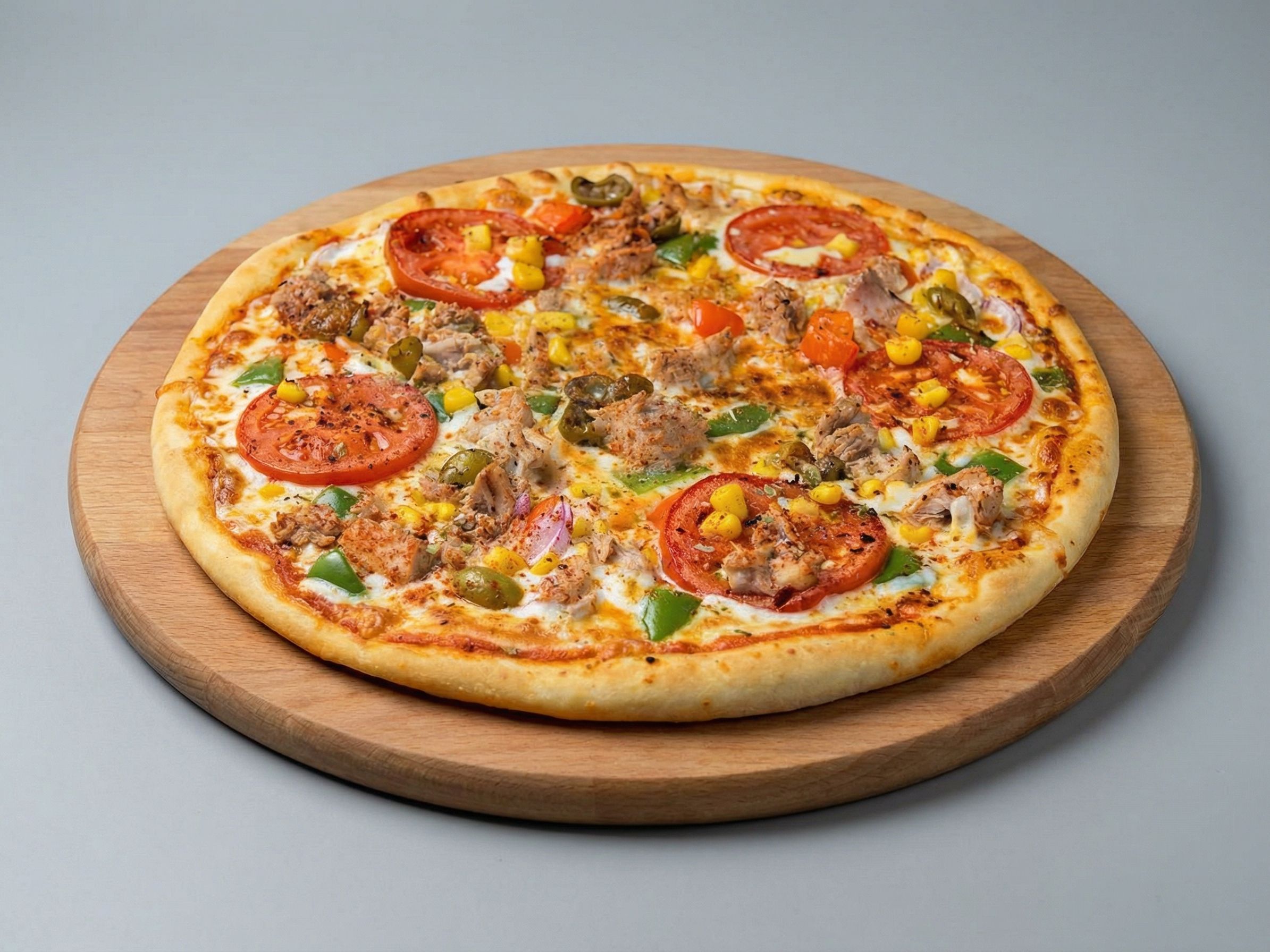 Tuna And Vegetables Fasting Pizza