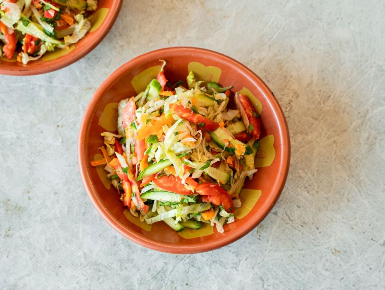 Fresh vegetable salad
